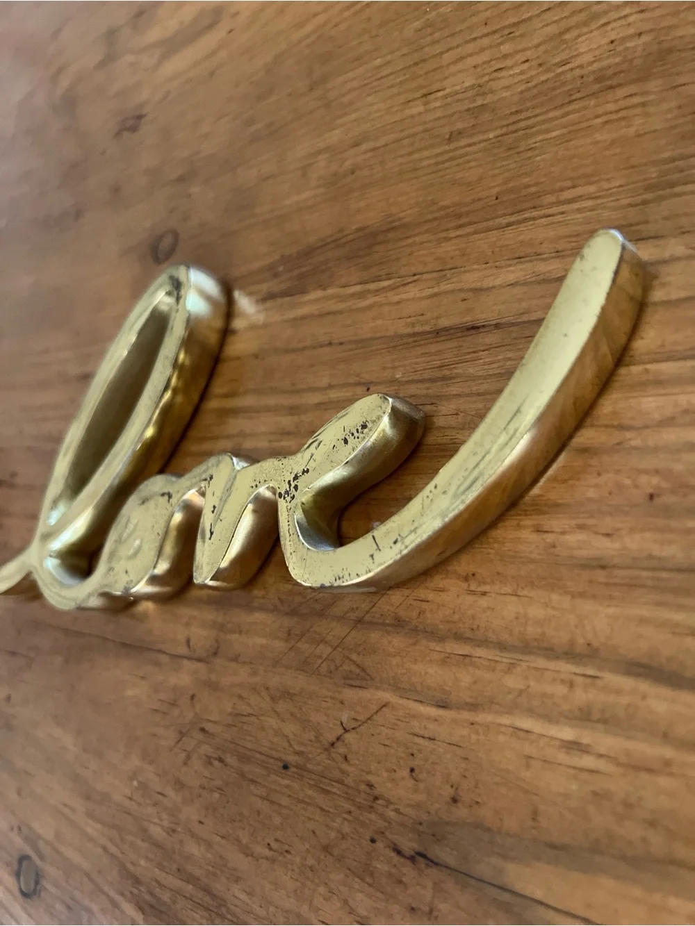 West Elm Brass Love